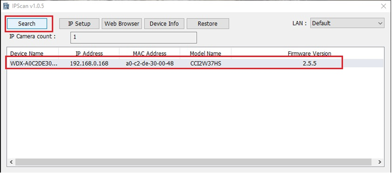 CCI2W37HS INITIAL CONFIGURATION FOR XDI REGISTRATION Costar  